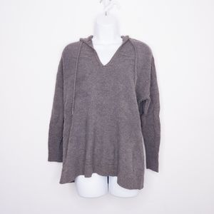 American Eagle Women's Pullover Hooded Sweater Gray Small Top Cute Shirt